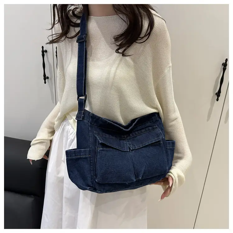Lightweight Denim Shoulder Crossbody Bag Blue 2025 — feature 14