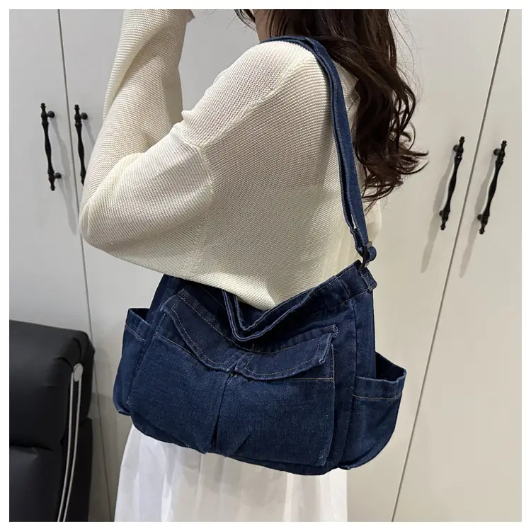 Lightweight Denim Shoulder Crossbody Bag Blue 2025 — feature 15