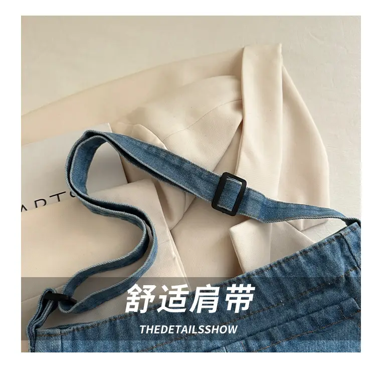 Lightweight Denim Shoulder Crossbody Bag Blue 2025 — feature 7
