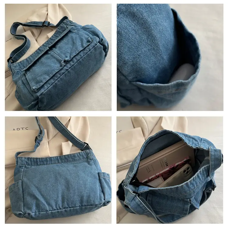 Lightweight Denim Shoulder Crossbody Bag Blue 2025 — feature 9