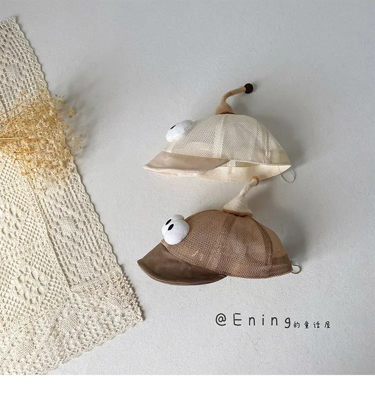Cute Mesh Infant Hat with Peaked Cap and Eyes — feature 10