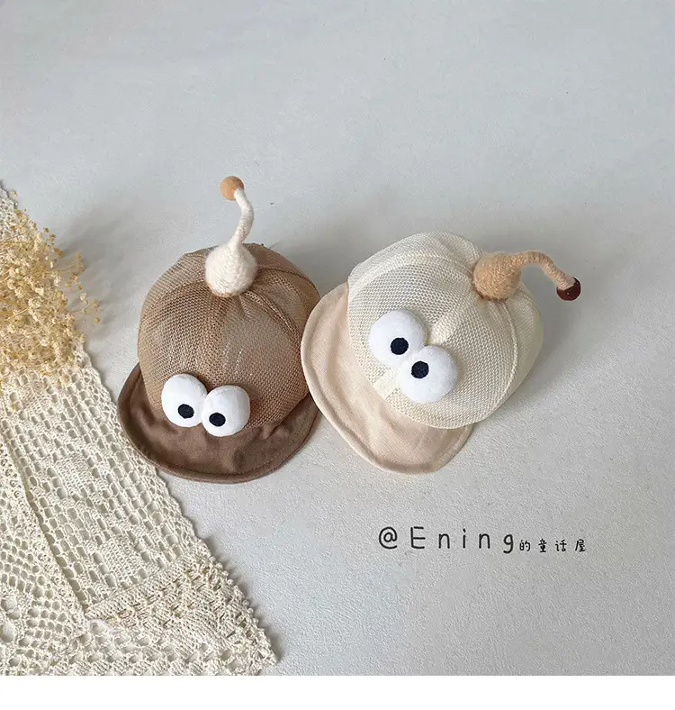 Cute Mesh Infant Hat with Peaked Cap and Eyes — feature 7