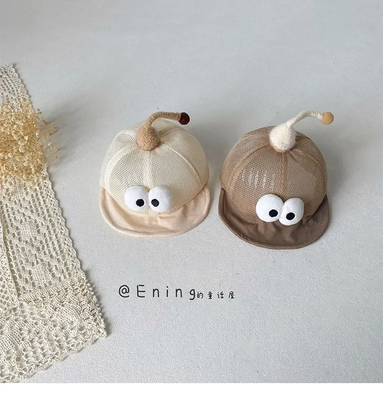 Cute Mesh Infant Hat with Peaked Cap and Eyes — feature 8