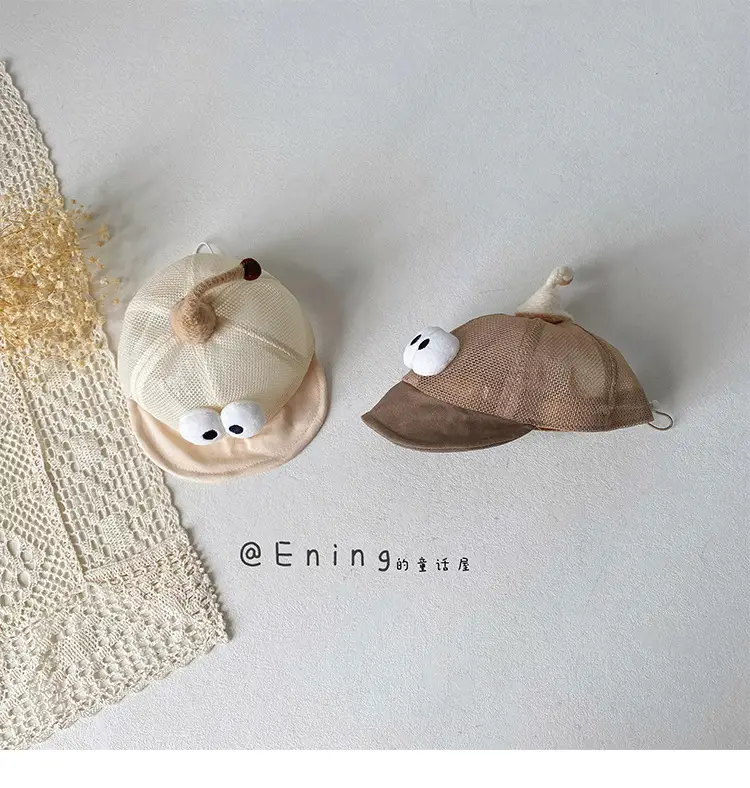 Cute Mesh Infant Hat with Peaked Cap and Eyes — feature 9