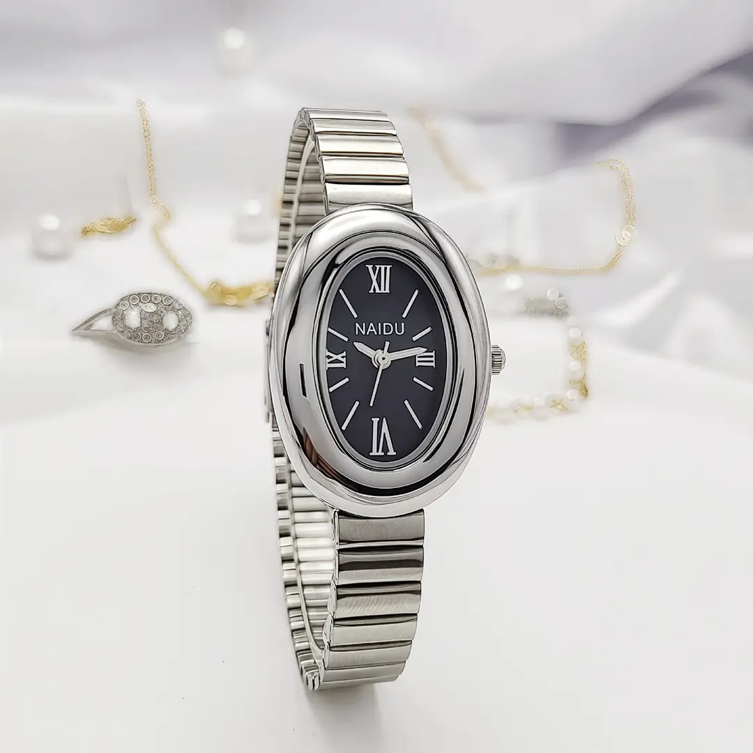 Cross-Border New Women's Watch Small Gold Watch Southeast Asia Hot-Selling Simple Women's Watch Oval Gold Quartz Watch