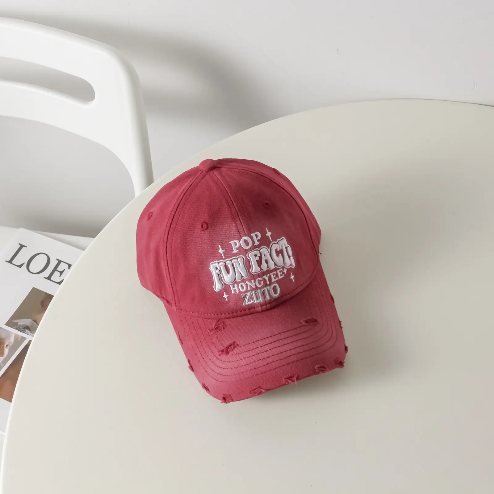 Korean Style Embroidered Baseball Cap for Women Sunshade — feature 18
