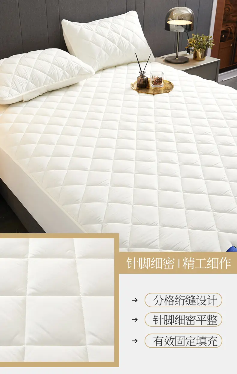Hilton Doubletree Hotel Quilted Fitted Sheet Fully Surrounded by Simmons Protective Cover Pure Cotton All-Inclusive Mattress Cover Wholesale — feature 11