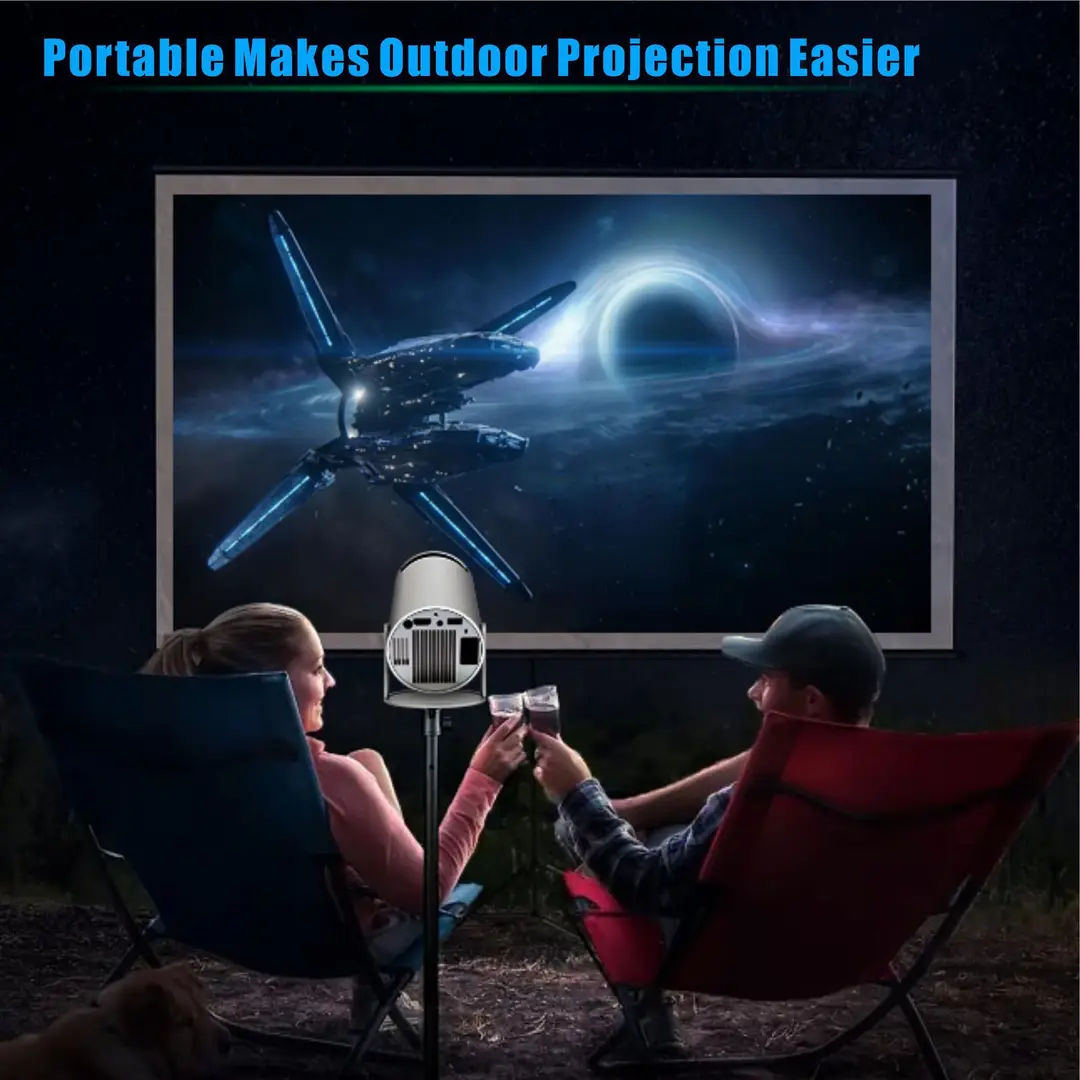 Cross-Border Hy300Pro Portable Mini Hy300 Outdoor Home High-Definition 180-Degree Bubble Tube Smart Projector Wholesale — feature 10