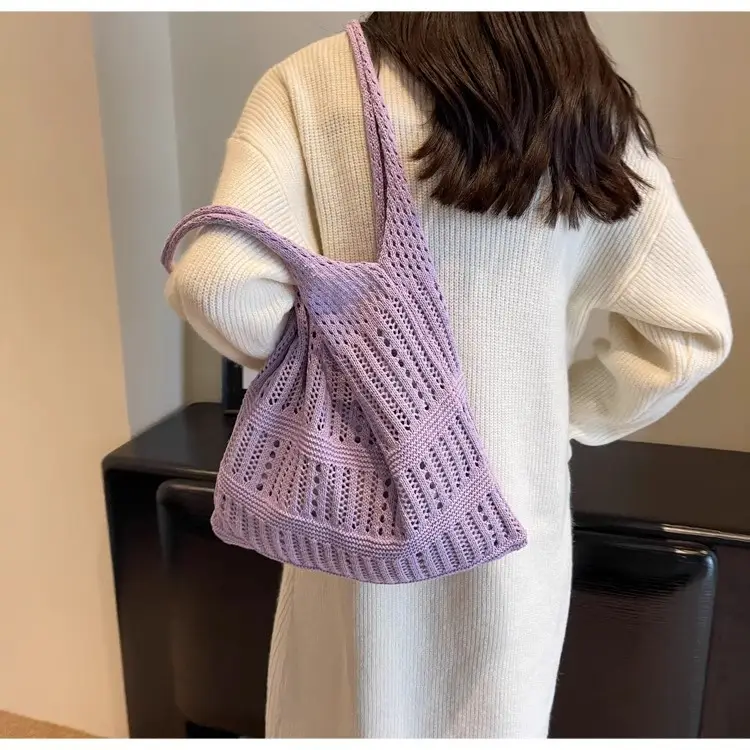 Green Woven Shoulder Bag for Women Summer Beach Use — feature 20