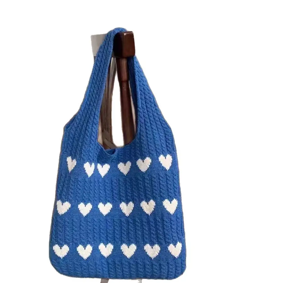 Knitted Love Tote Bags 2024 Early Autumn New Style - Image 11