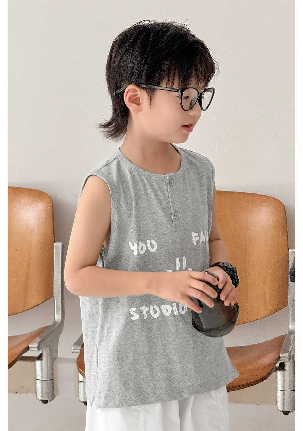 Kids Vest White Graphic Summer 2025 — feature 17
