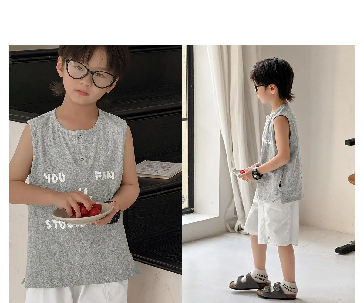 Kids Vest White Graphic Summer 2025 — feature 19