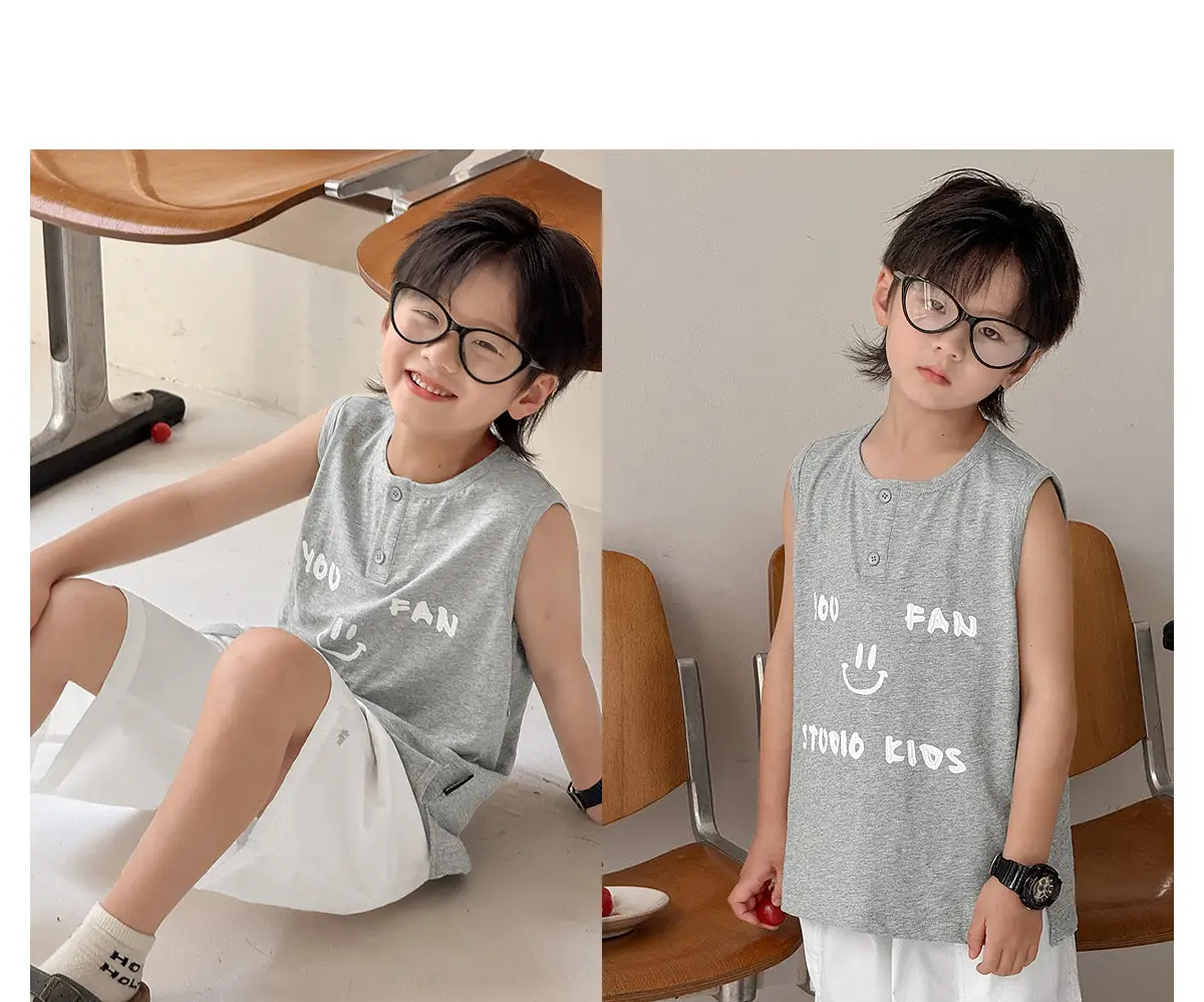 Kids Vest White Graphic Summer 2025 — feature 22