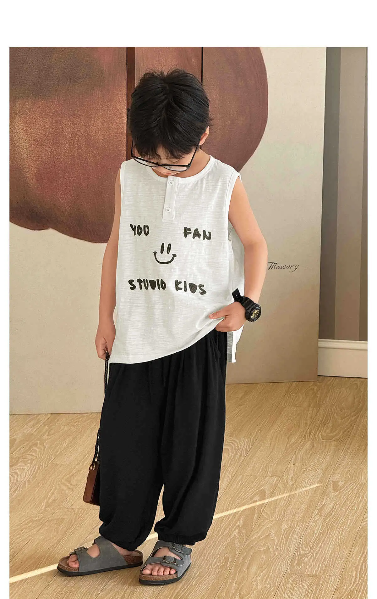 Kids Vest White Graphic Summer 2025 — feature 27