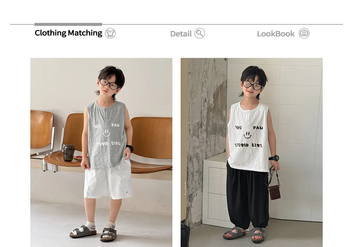 Kids Vest White Graphic Summer 2025 — feature 4