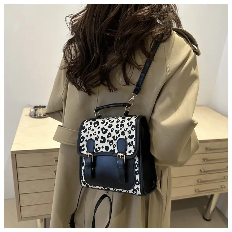 Retro Leopard Print Mini Shoulder Messenger Bag — feature 27