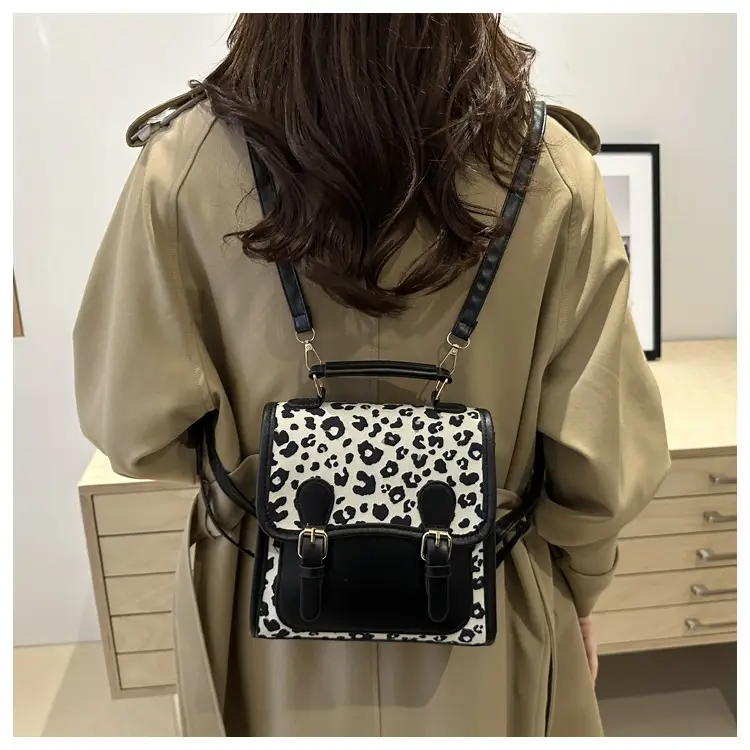 Retro Leopard Print Mini Shoulder Messenger Bag — feature 29