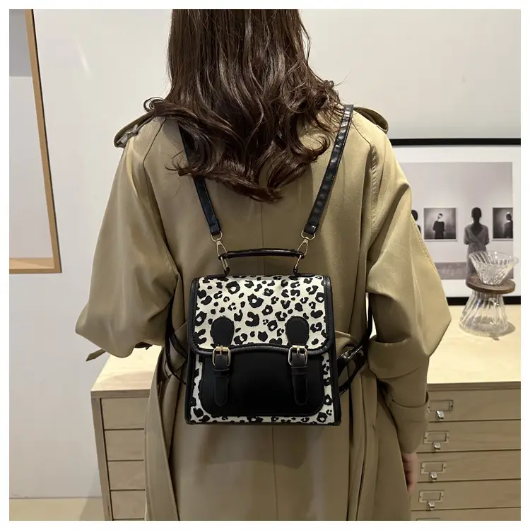 Retro Leopard Print Mini Shoulder Messenger Bag — feature 30
