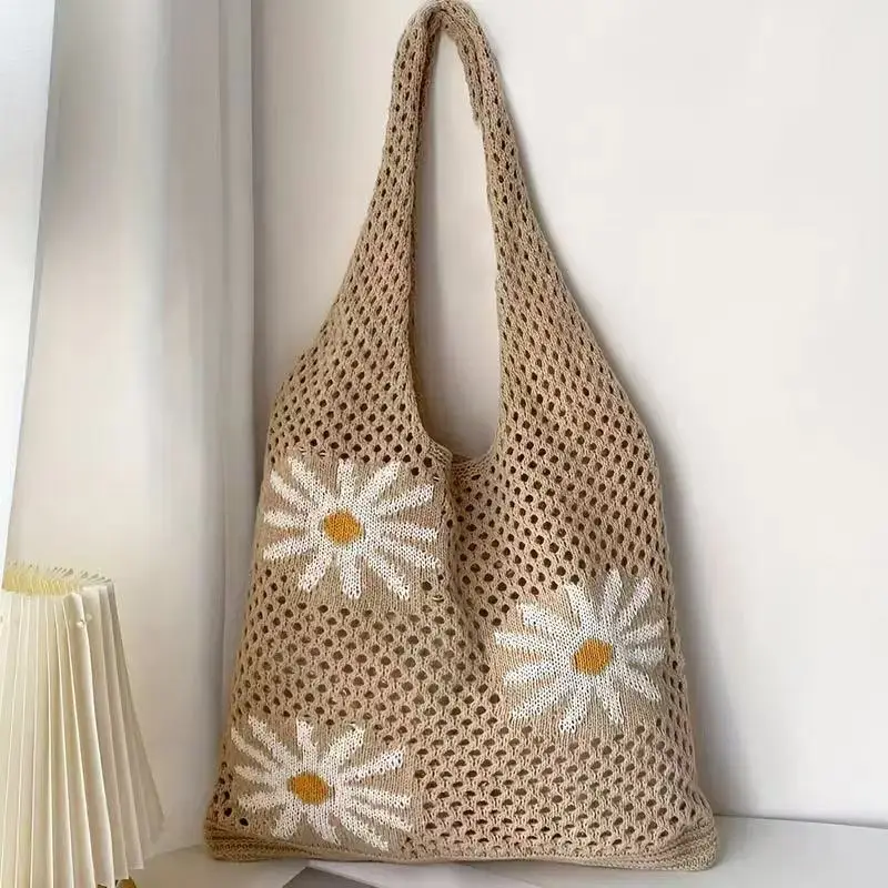 Blue Woven Straw Crossbody Bag for Women Summer - Image 12
