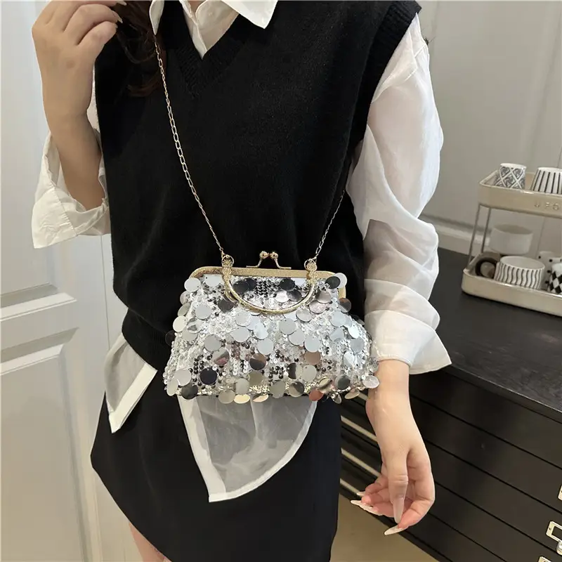 Retro Gold Lace Shoulder Bag for Women 2025 - Image 5
