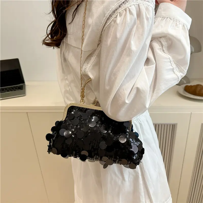 Retro Gold Lace Shoulder Bag for Women 2025 - Image 6