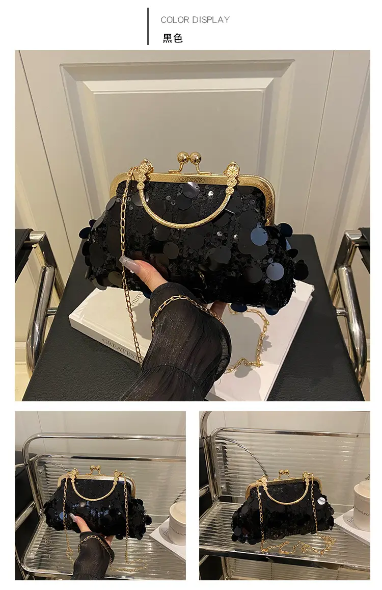 Retro Gold Lace Shoulder Bag for Women 2025 — feature 15