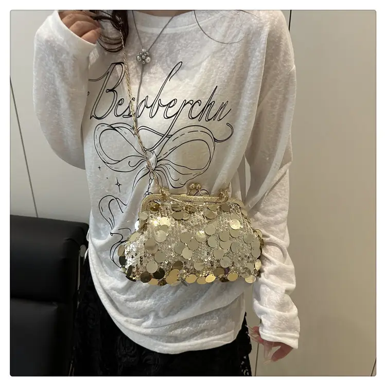 Retro Gold Lace Shoulder Bag for Women 2025 — feature 28