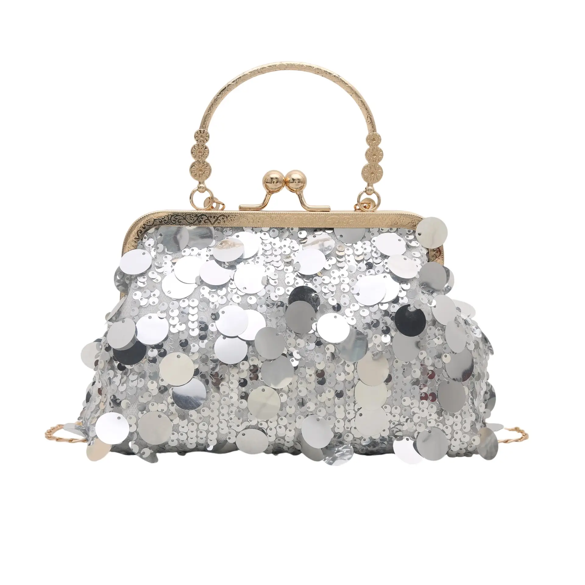 Retro Gold Lace Shoulder Bag for Women 2025 - Image 3