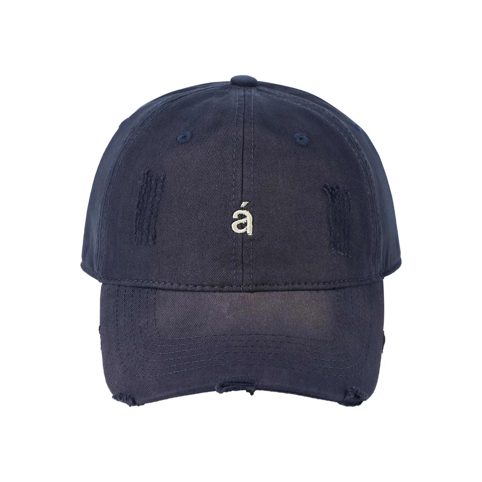 Women's Tan Wash & Rip Baseball Cap with Logo — feature 13