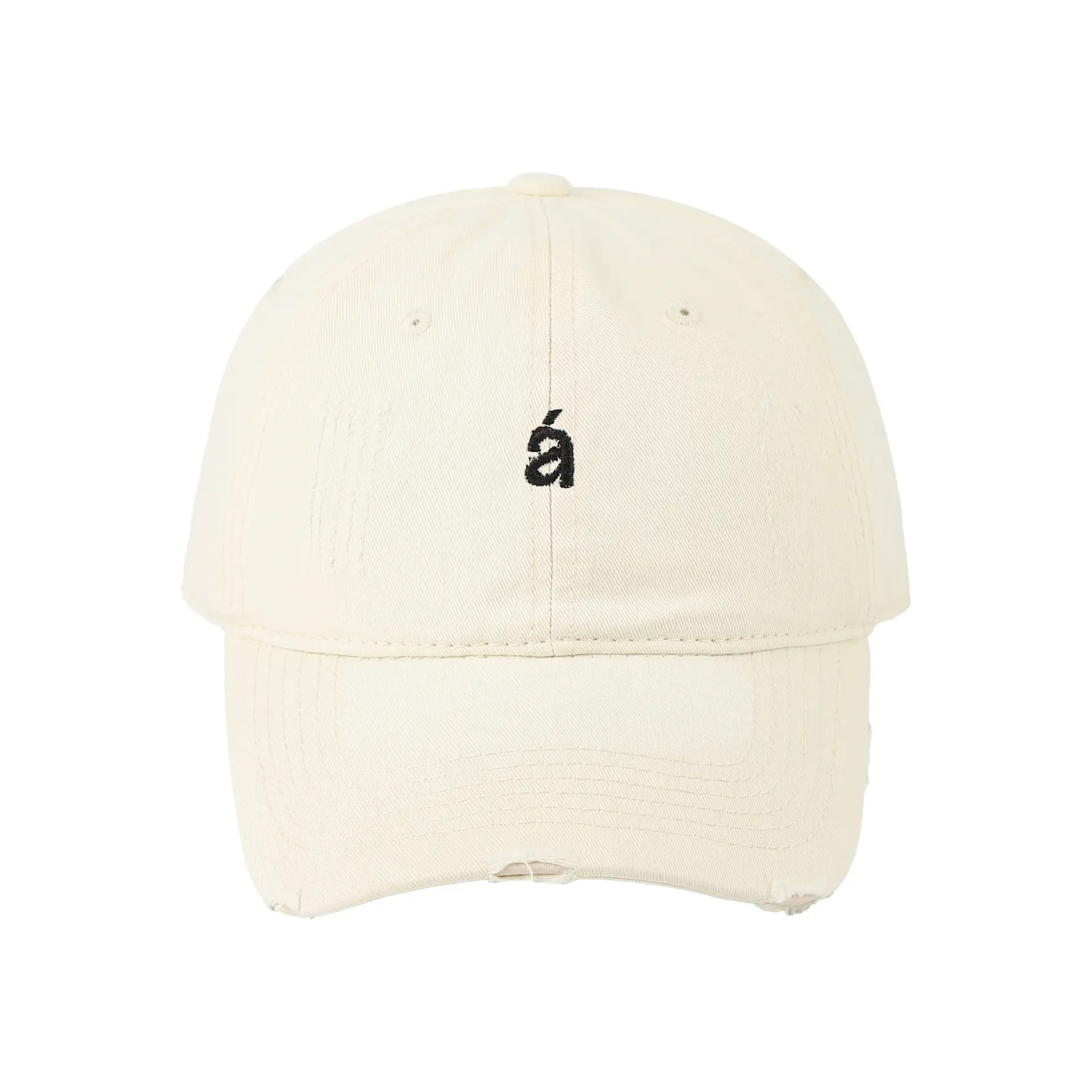 Women's Tan Wash & Rip Baseball Cap with Logo — feature 16