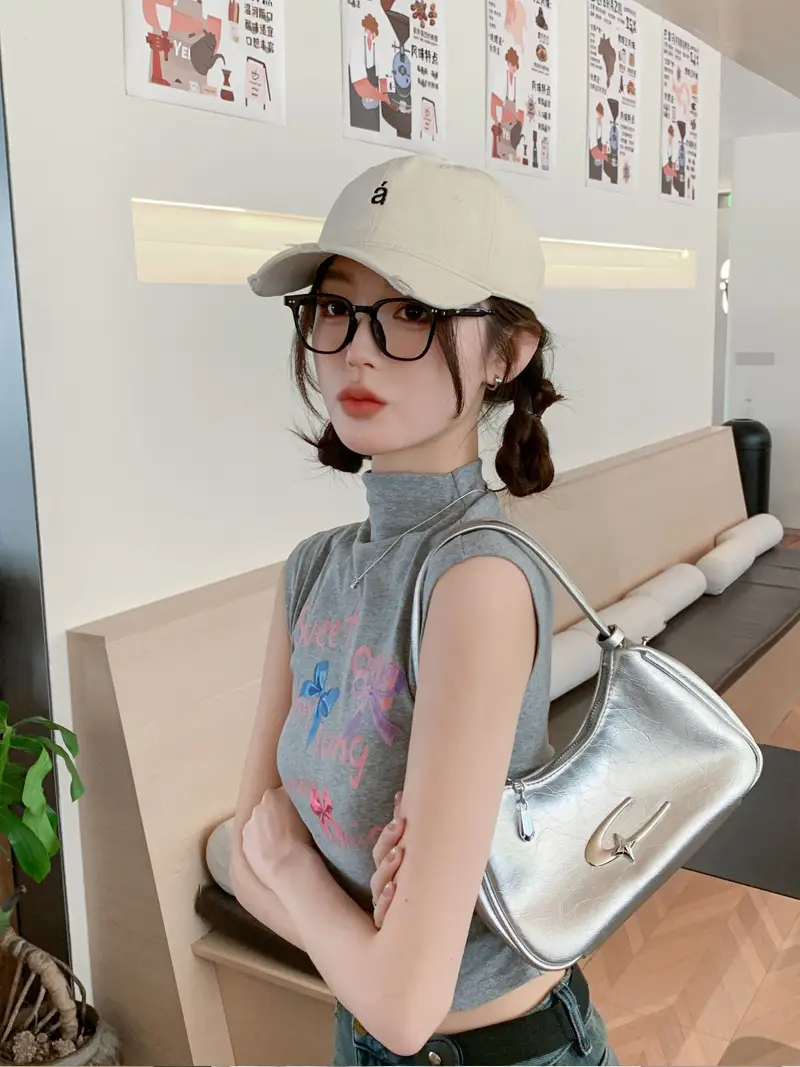 Women's Tan Wash & Rip Baseball Cap with Logo — feature 6