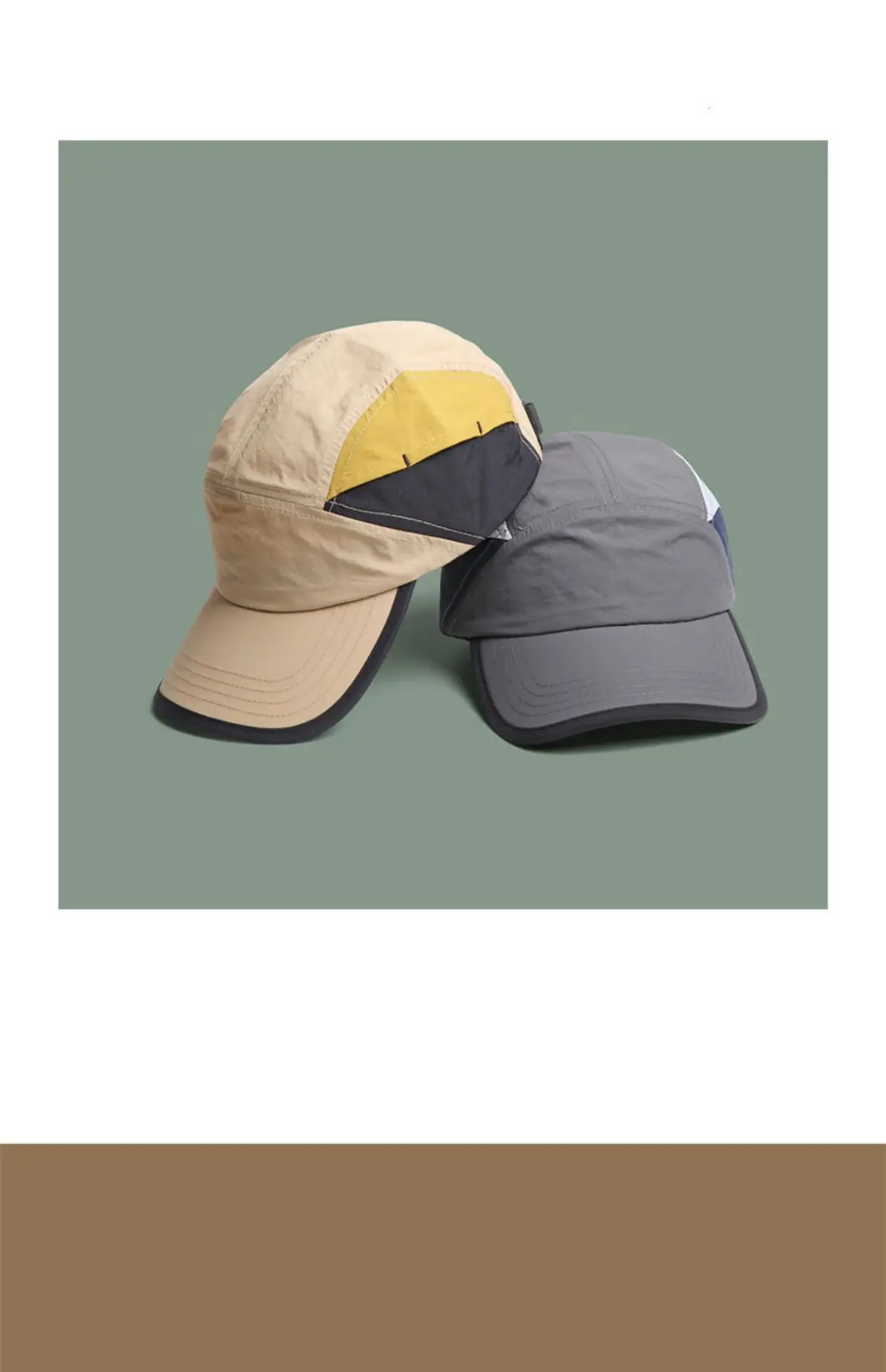 Adjustable Baseball Cap with Color Block Design — feature 3