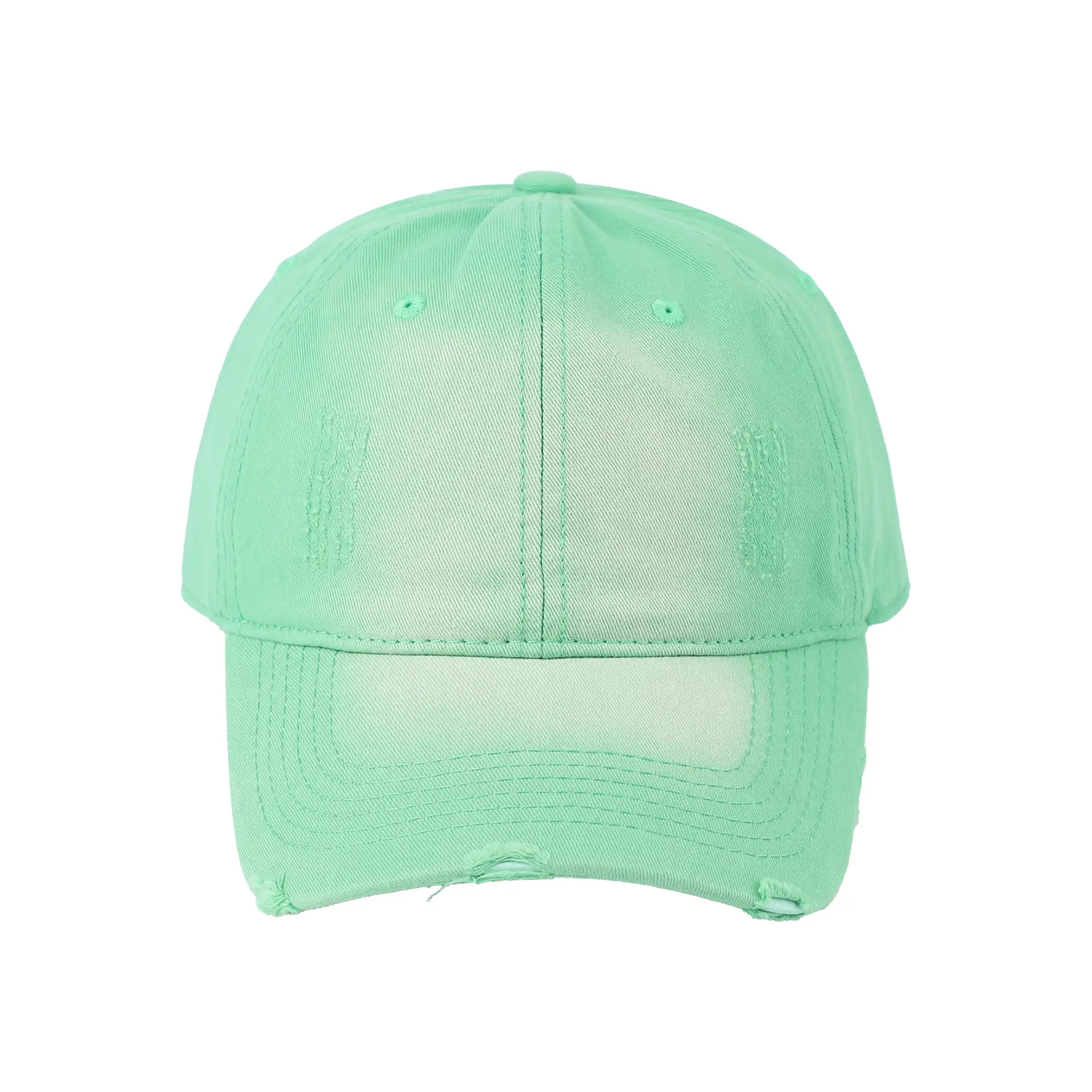 Yellow Vintage Distressed Baseball Cap Unisex Sunshade — feature 11
