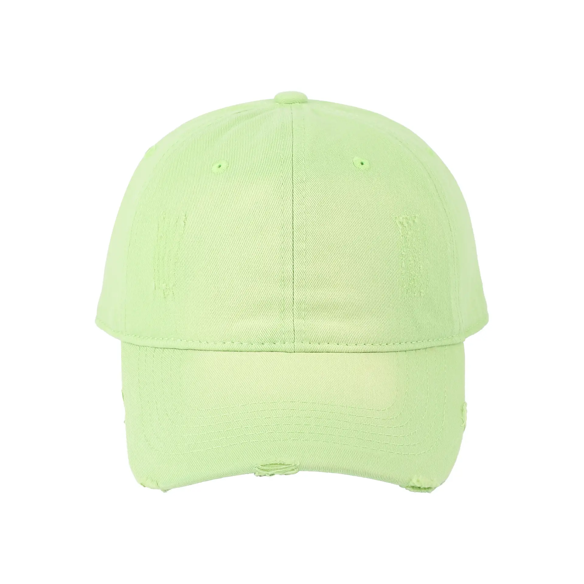 Yellow Vintage Distressed Baseball Cap Unisex Sunshade — feature 12