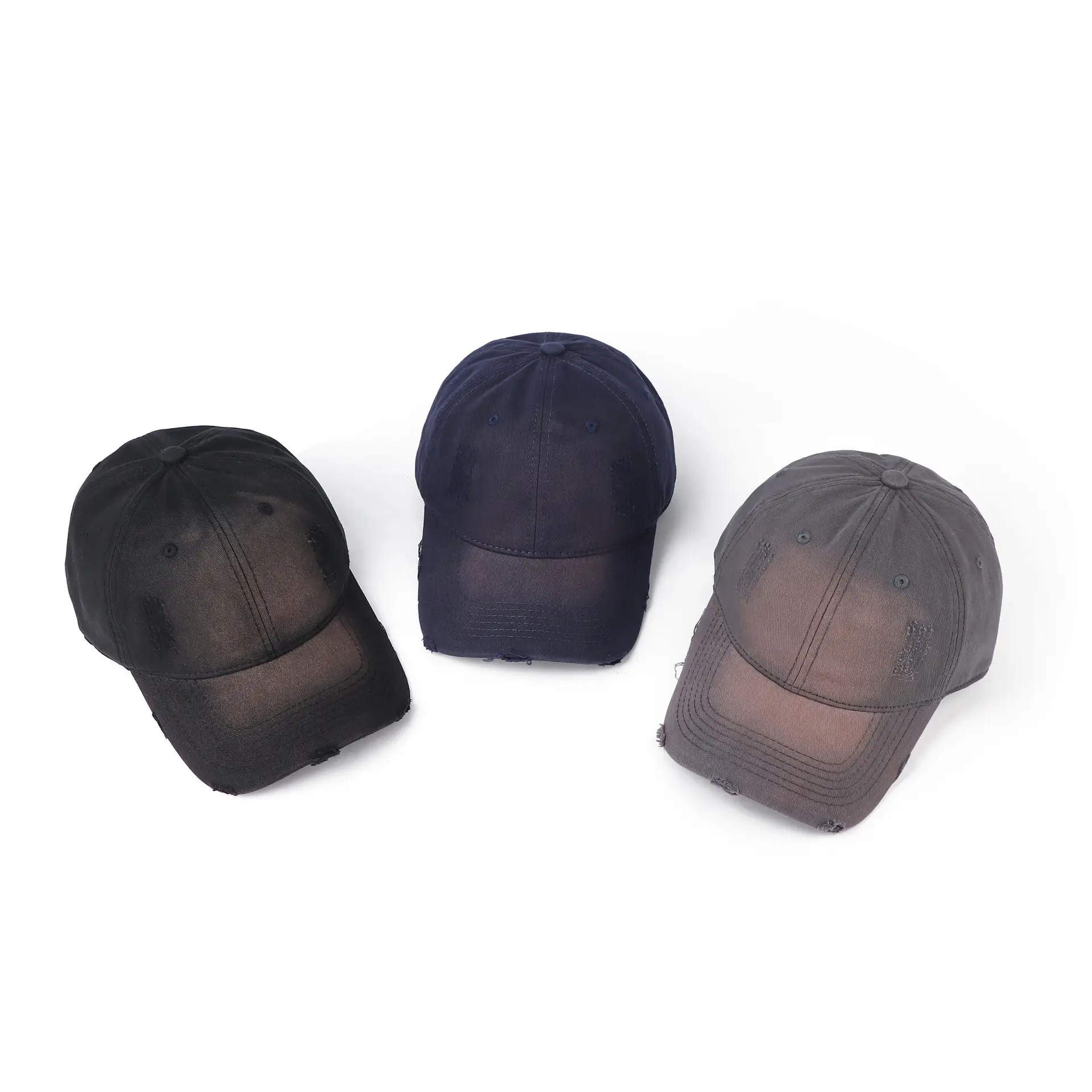 Yellow Vintage Distressed Baseball Cap Unisex Sunshade — feature 19