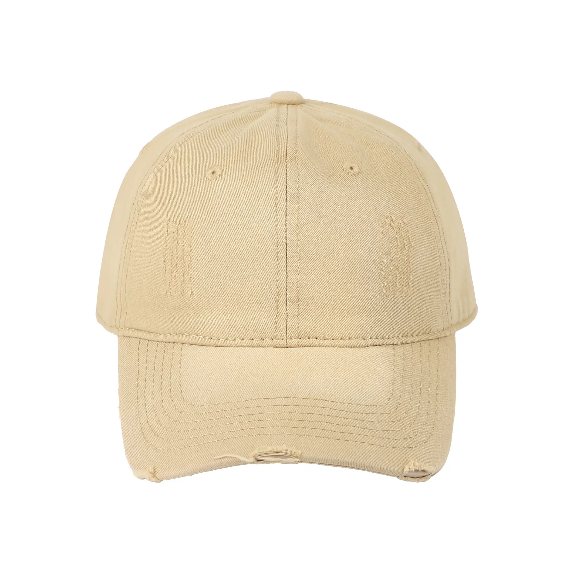Yellow Vintage Distressed Baseball Cap Unisex Sunshade — feature 4