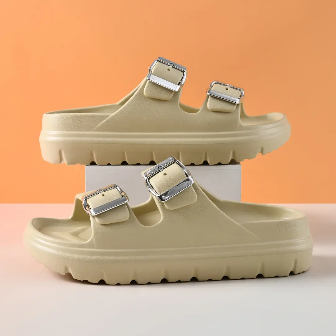 Summer Women's New Thick-Soled Slippers with Increased Height, Non-Slip, Comfortable Feel, Versatile for Outdoor Wear, Casual Beach Slippers Wholesale - Image 4