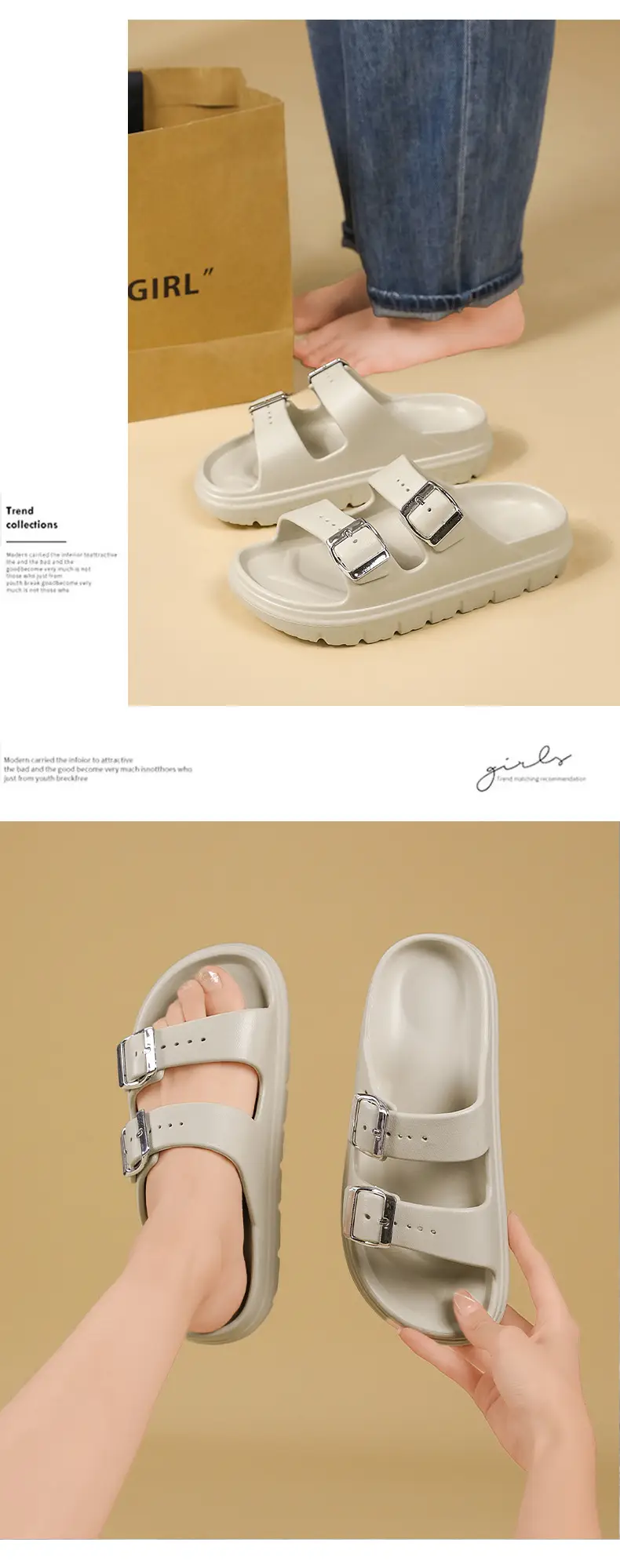 Summer Women's New Thick-Soled Slippers with Increased Height, Non-Slip, Comfortable Feel, Versatile for Outdoor Wear, Casual Beach Slippers Wholesale — feature 11