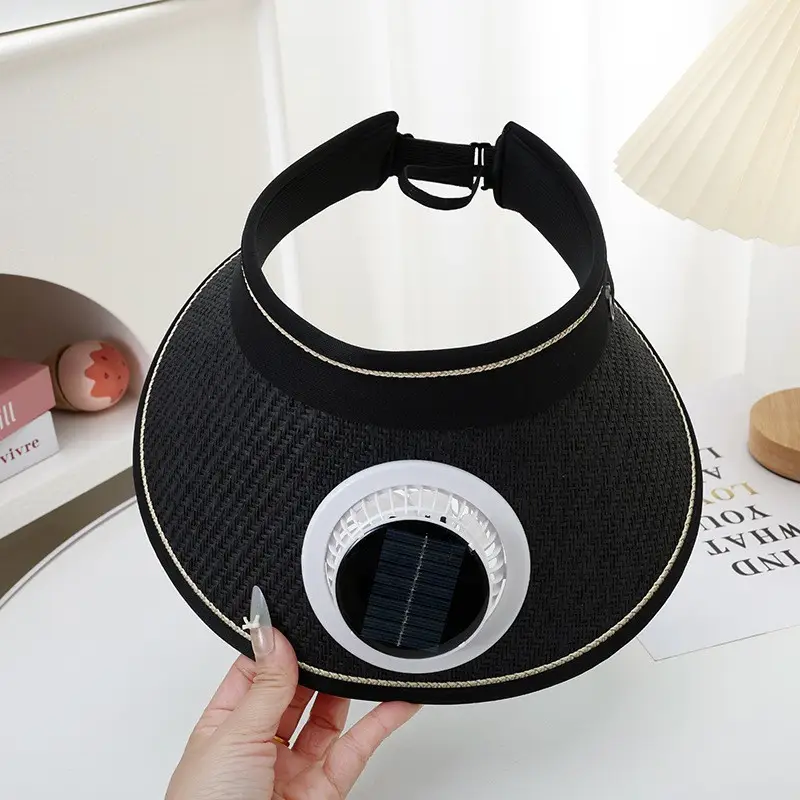 Summer Sun Hat with Fan to Cover Face, Uv Sun Protection Hat, Large Brim Empty Top Hat, Sun Hat for Women, Fashionable Charging Hat