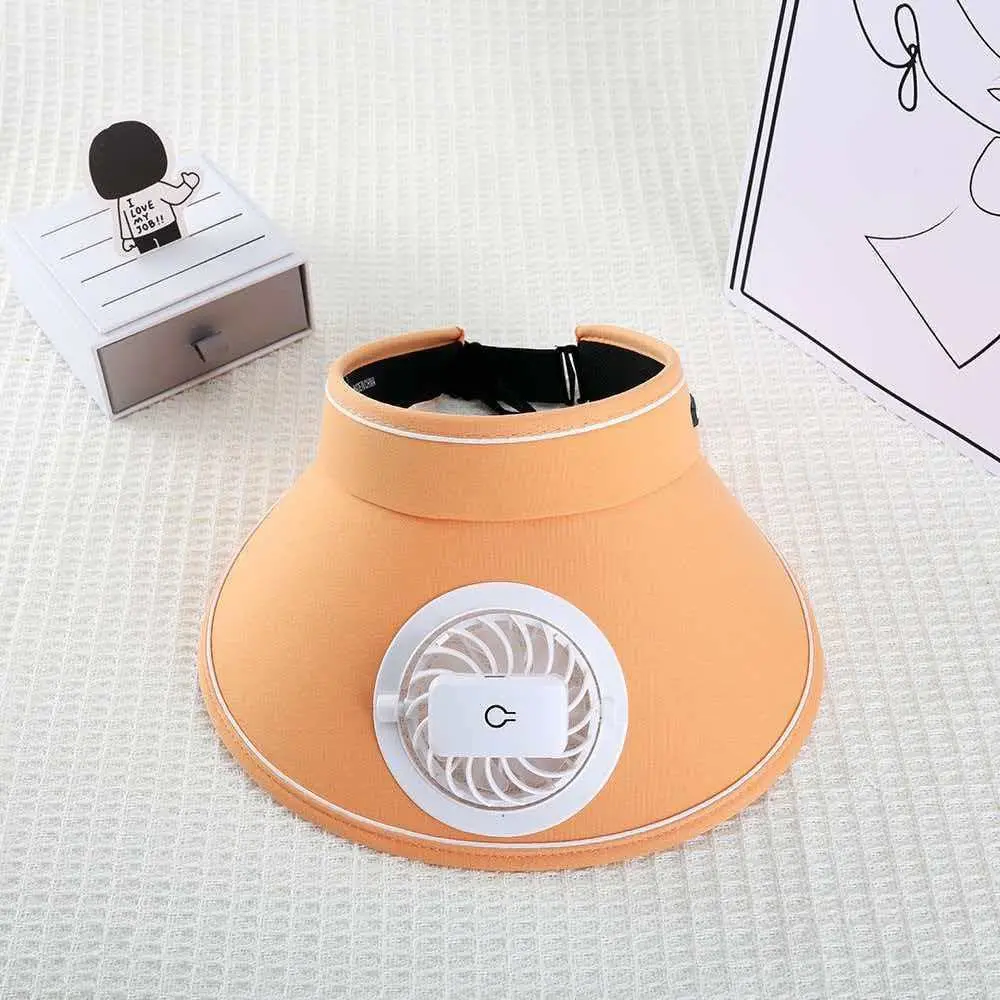 Summer Sun Hat with Fan to Cover Face, Uv Sun Protection Hat, Large Brim Empty Top Hat, Sun Hat for Women, Fashionable Charging Hat