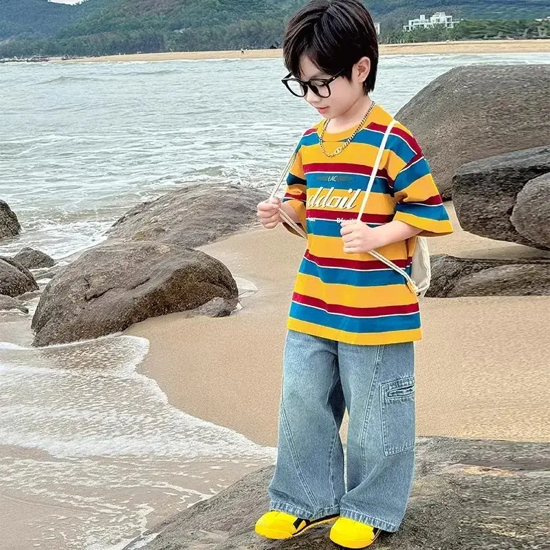 Boys Striped T-Shirt Summer Wear 2025 - Image 6