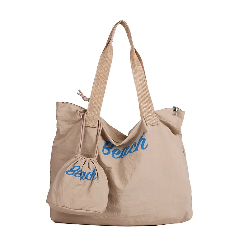Red Large Capacity Women's Tote Bag with Drawstring Closure - Image 10