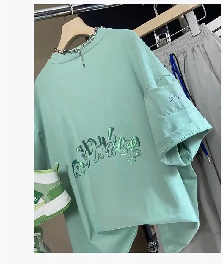 Boys T-Shirt Short Sleeve Summer Light Blue 6-12Y — feature 12