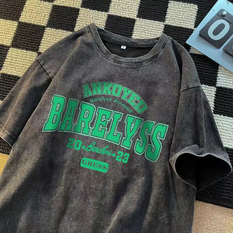 Cross-Border Boys T-Shirt Green Graphic Medium Large - Image 9