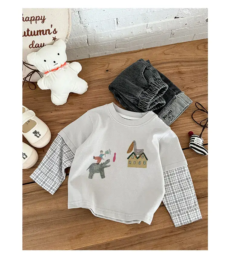 Baby T-Shirt Set Cartoon Bottom for Boys Autumn Wear — feature 12