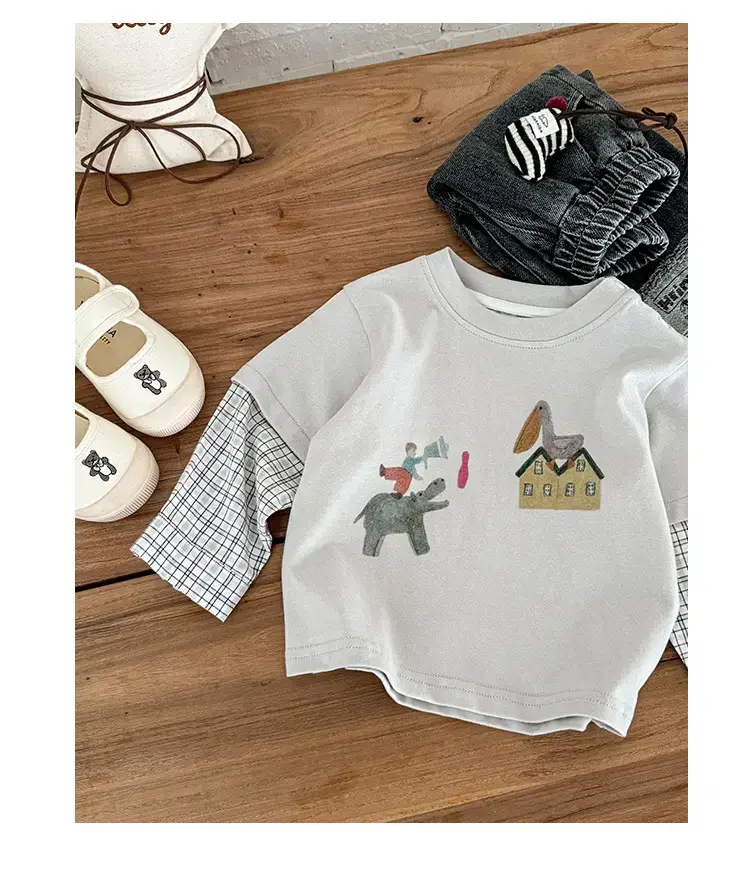 Baby T-Shirt Set Cartoon Bottom for Boys Autumn Wear — feature 16