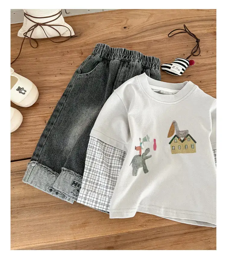 Baby T-Shirt Set Cartoon Bottom for Boys Autumn Wear — feature 17