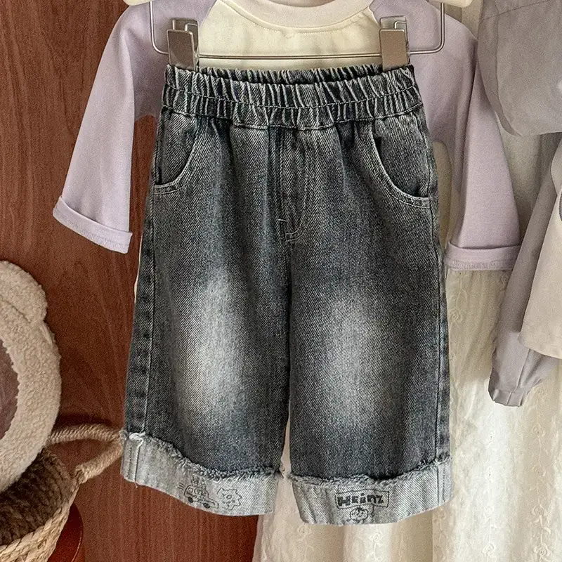 Baby T-Shirt Set Cartoon Bottom for Boys Autumn Wear