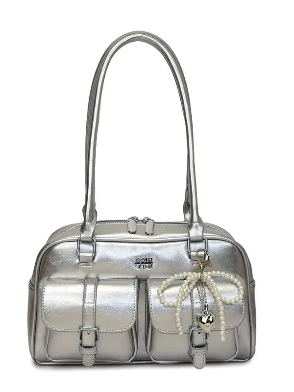Yellow Leather Shoulder Bag for Women 2025 Summer - Image 11