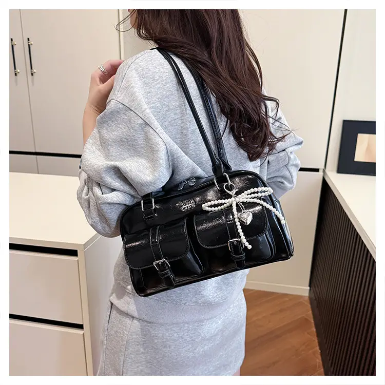 Yellow Leather Shoulder Bag for Women 2025 Summer — feature 12